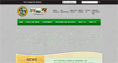 Desktop Screenshot of collegeparkmd.gov